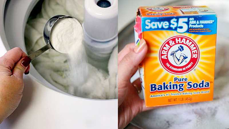 Giặt quần áo với baking soda