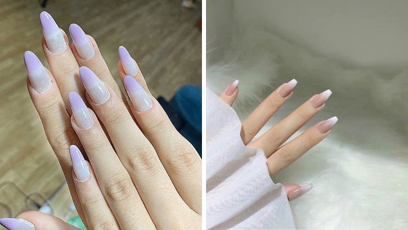 Mẫu nail dài dáng nhọn