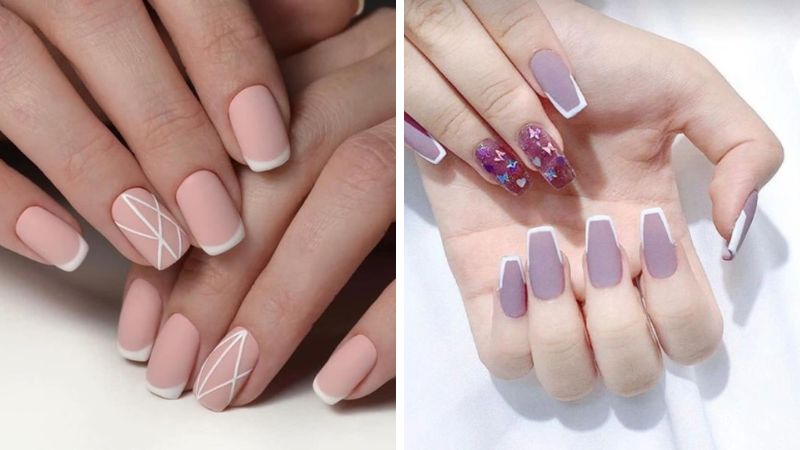 Mẫu nail họa tiết đơn giản 