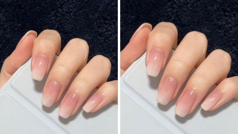 Mẫu nail bóng pastel