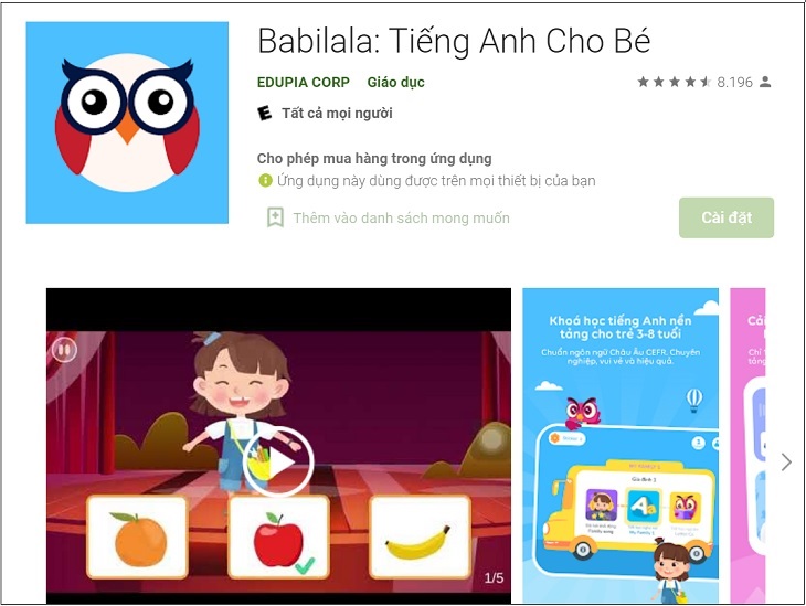 Babilala: Tiếng Anh Cho Bé