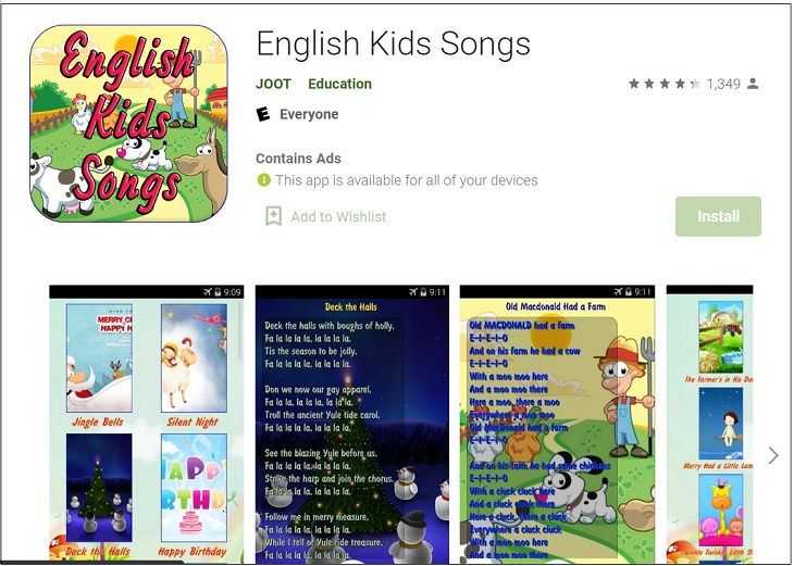 English Kids Songs