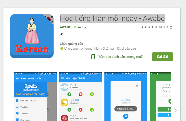 Top 14 phần mềm học tiếng hàn tại nhà trên smartphone cực hay