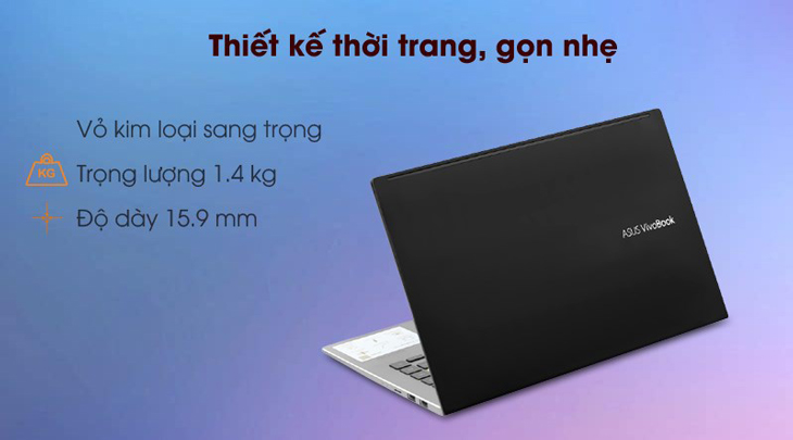 Máy có thiết kế thời trang, gọn nhẹ.