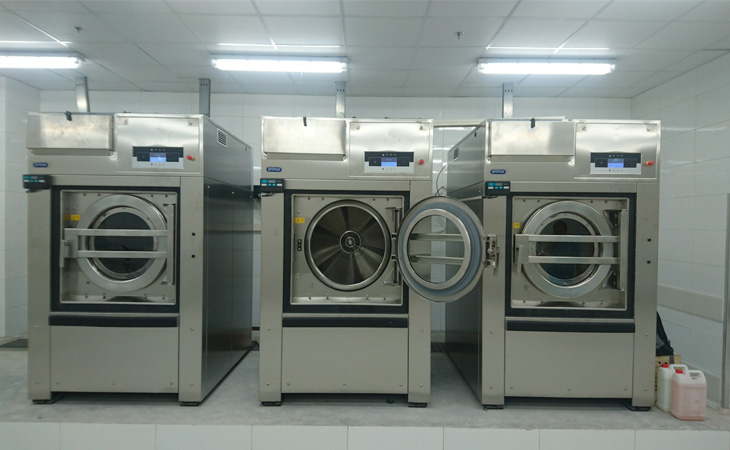 Máy giặt công nghiệp có công suất lớn từ 1.5 - 30 kW