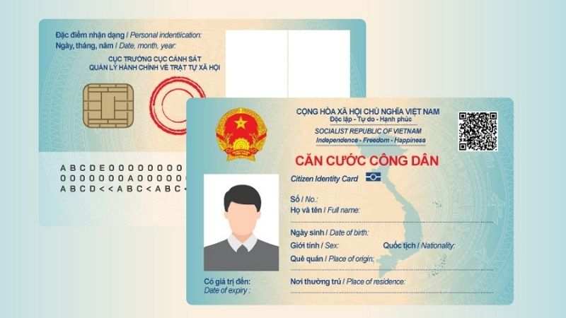Thông tin cá nhân tích hợp trên thẻ CCCD gắn chip