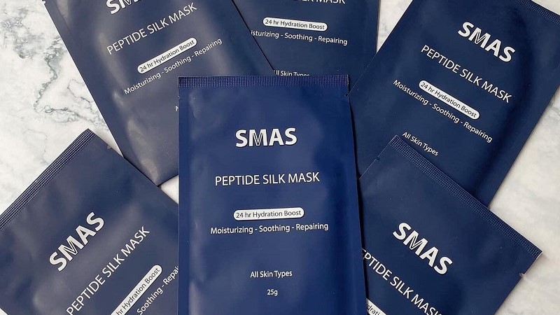 Review chi tiết mặt nạ SMAS Peptide Silk Mask