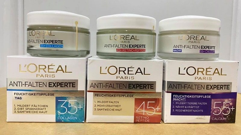 L'Oréal Anti-Falten Experte có nhiều loại đa dạng